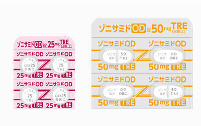 ゾニサミドOD錠25mg/50mgTRE「日医工」